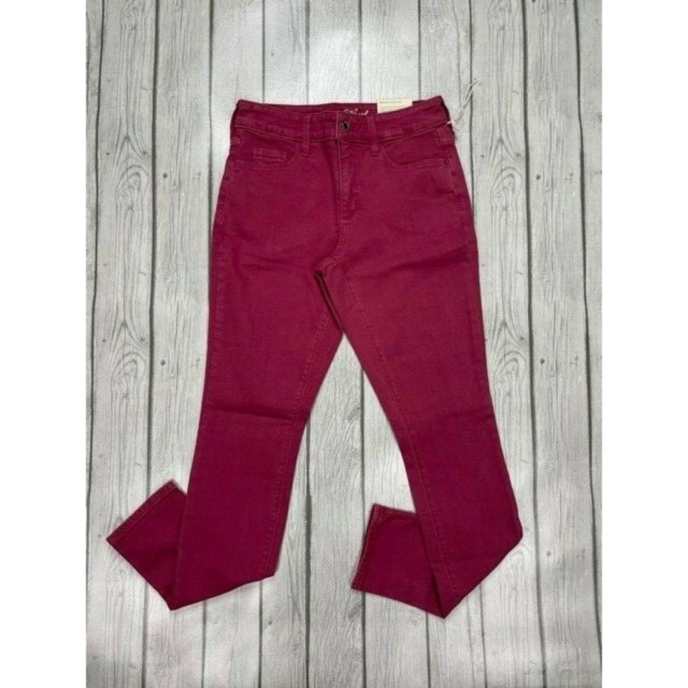 Universal Thread High Rise Skinny Jeans Red‎ Womens Size 00 24 Regular
